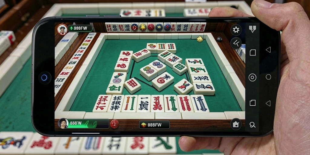 Screenshot gameplay 888FW menampilkan keseruan permainan Mahjong yang mendebarkan.