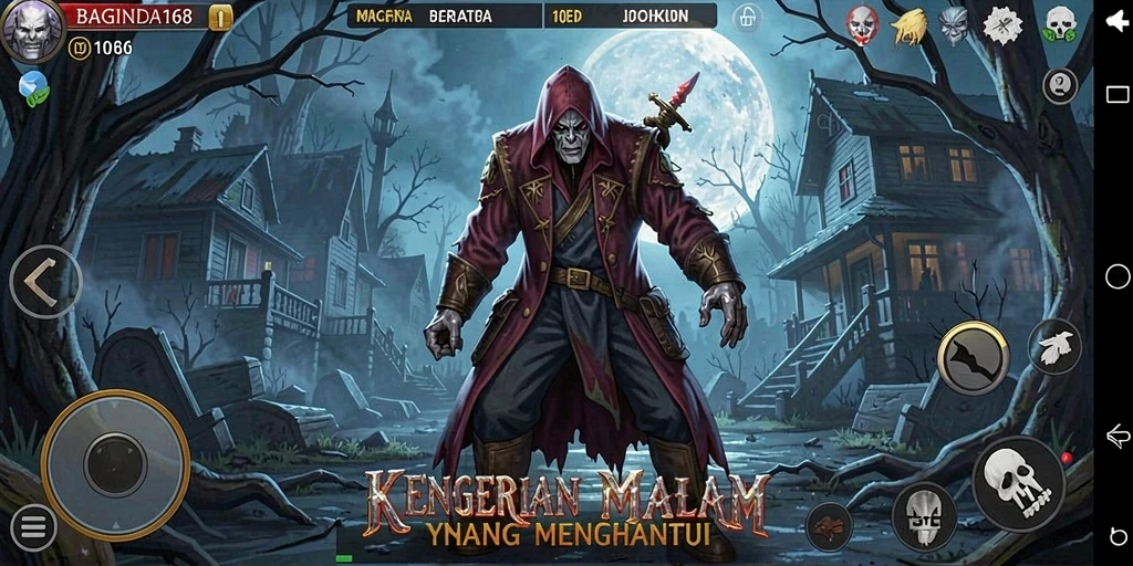 Tampilan gameplay <strong>BAGINDA168</strong> yang mencekam dan menegangkan.