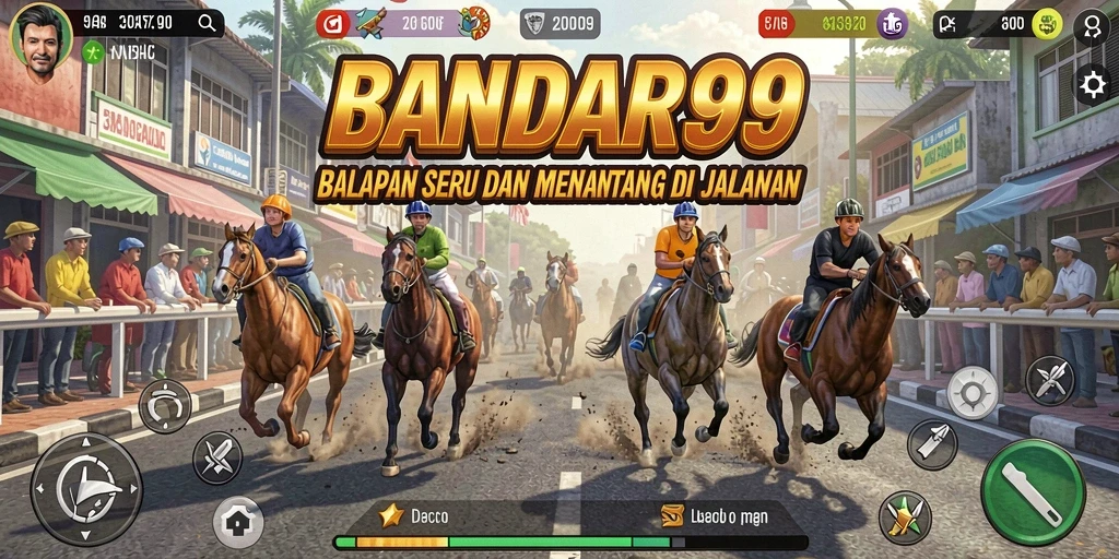 Tampilan gameplay menegangkan saat balapan di lintasan terbuka.