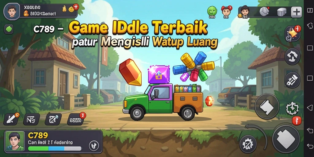Tampilan gameplay C789 yang menarik dengan berbagai karakter dan sumber daya.