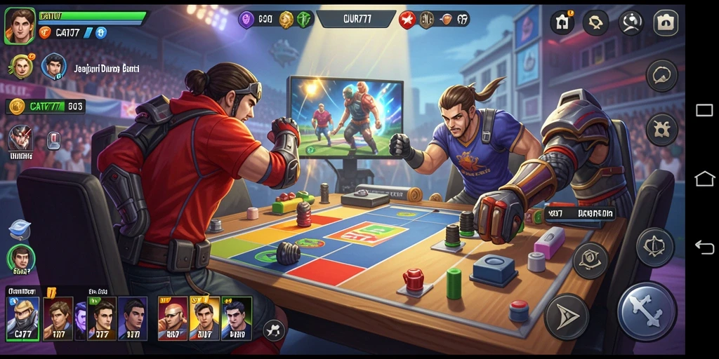 Tampilan gameplay <strong>CATUR777</strong> yang menampilkan eksplorasi dunia terbuka.