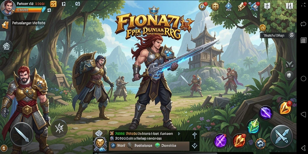 Tampilan gameplay seru dalam FIONA77 dengan pertarungan epik.