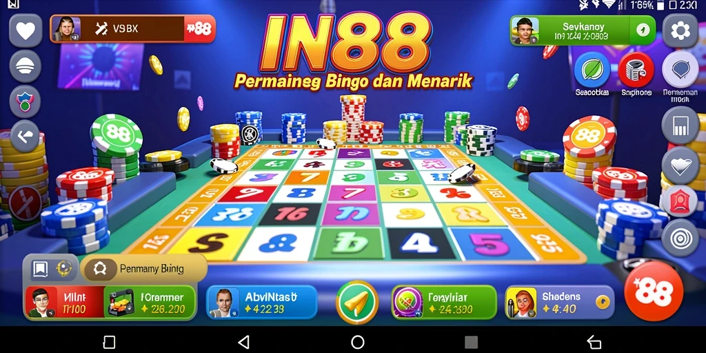 Tampilan permainan Bingo di IN88 yang seru dan menarik.