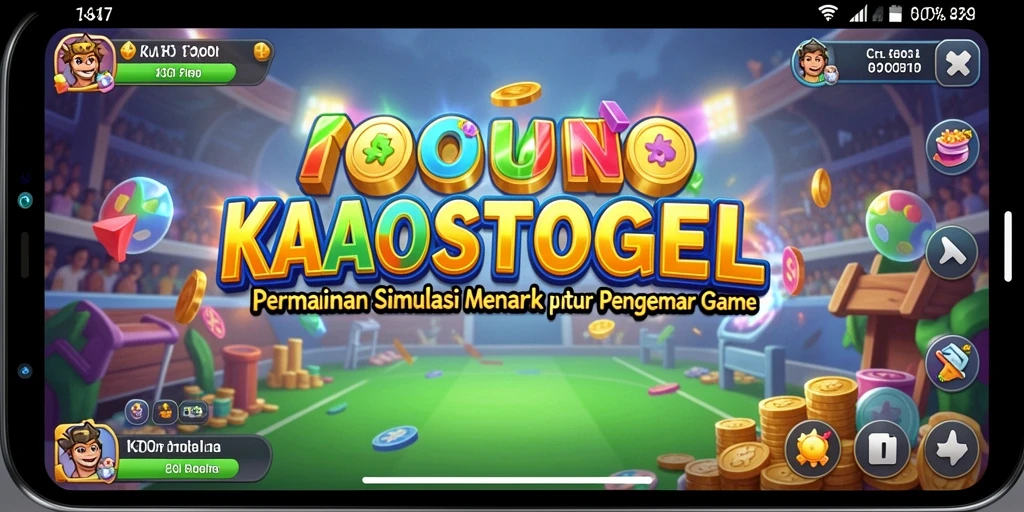 Screenshot menampilkan suasana gameplay KAOSTOGEL dengan interaksi sosial yang seru.