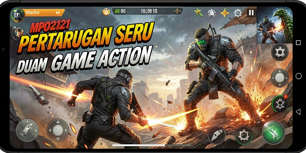 Tangkapan layar MPO2121 menunjukkan aksi pertempuran yang mendebarkan.