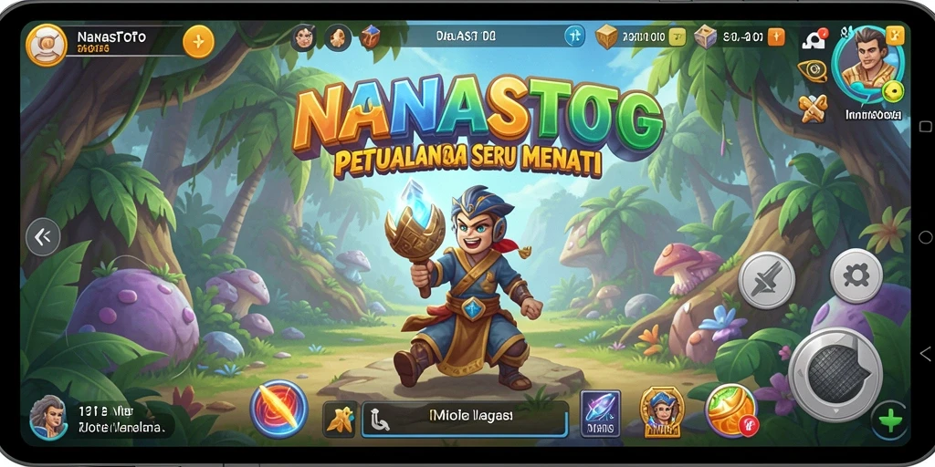 Screenshot NANASTOTO yang menampilkan gameplay penuh aksi petualangan.