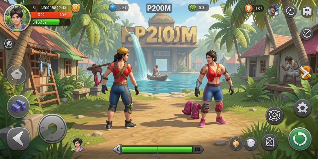 Tampilan gameplay P200M yang menarik dan interaktif.