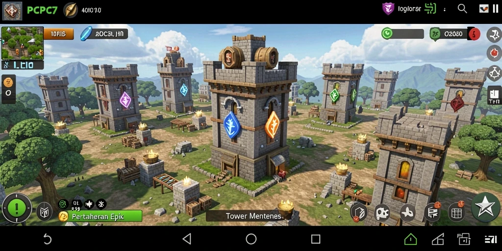 Gameplay menawan PCPC7 untuk Tower Defense yang seru.