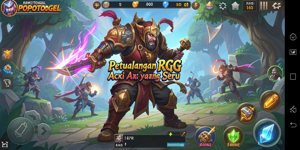 Tangkapan layar dari gameplay menegangkan di POPOTOGEL.