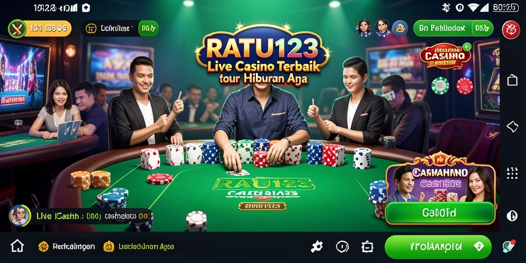 Tampilan gameplay menarik dari RATU123 di Live Casino.