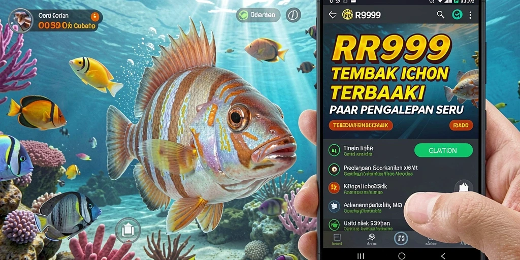 Screenshot gameplay RR999 yang menampilkan aksi menembak ikan yang seru.