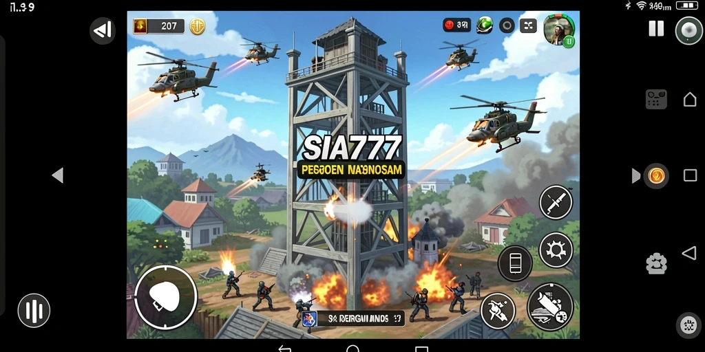 Gameplay menara pertahanan yang intens dan menarik.