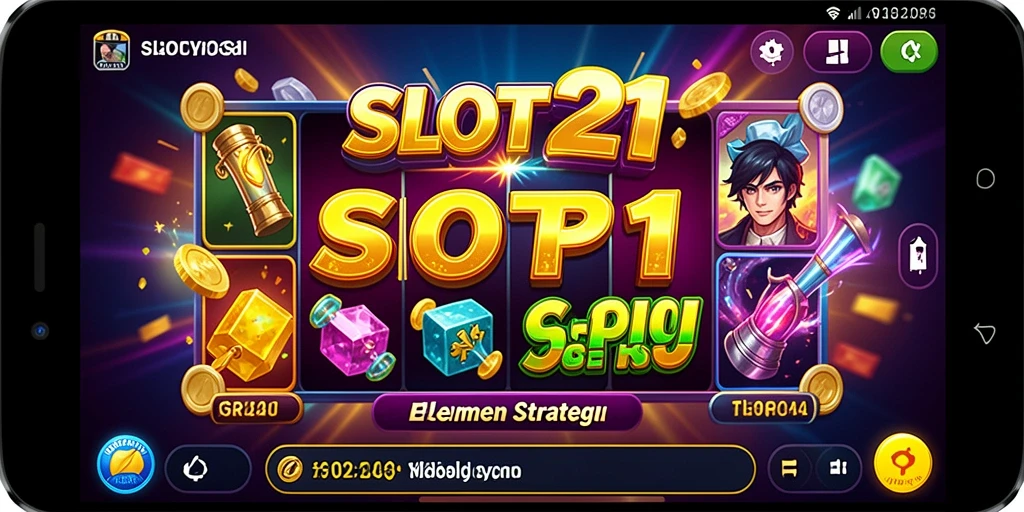 Tampilan gameplay SLOT21 dengan grafis menakjubkan dan fitur menarik.