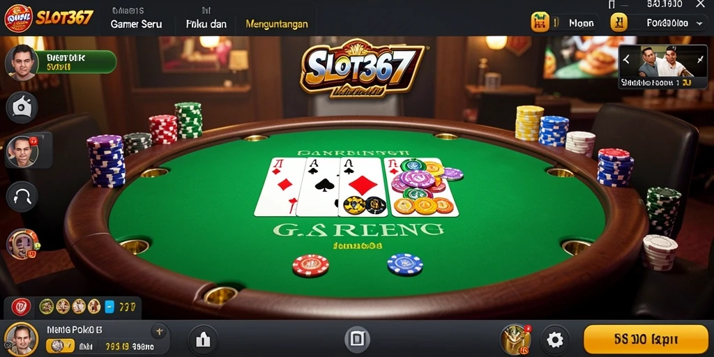 Screenshot utama SLOT367 menampilkan gameplay seru dalam permainan Poker.