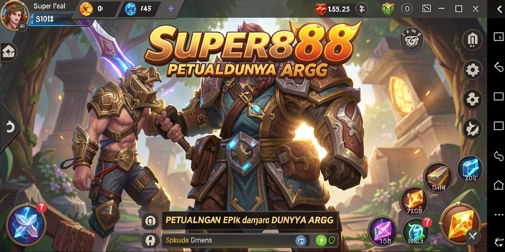 Tampilan gameplay menarik dari SUPER88 yang penuh aksi.