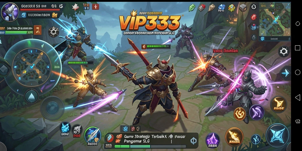 Tampilan gameplay menarik dengan elemen strategi mendalam.