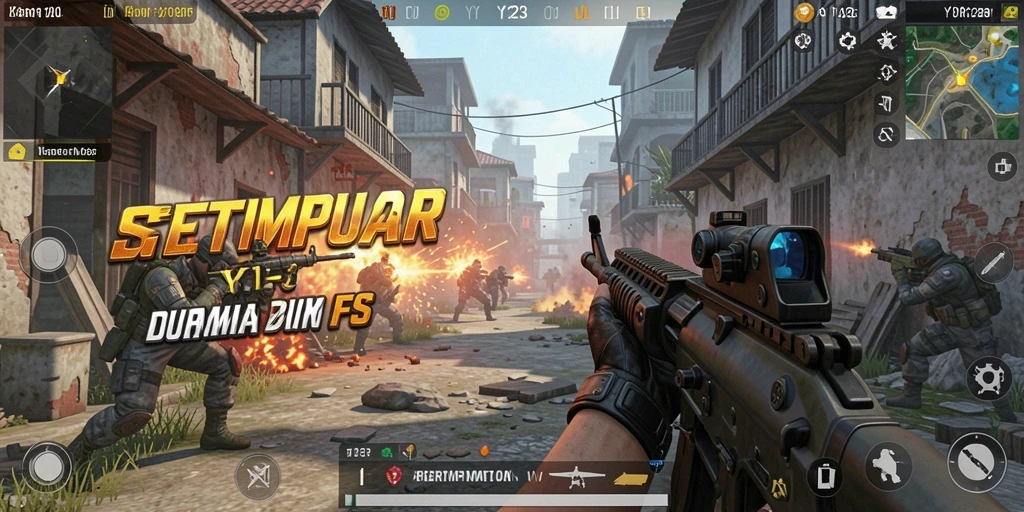 Gameplay seru dengan pertempuran intens dalam YY123.
